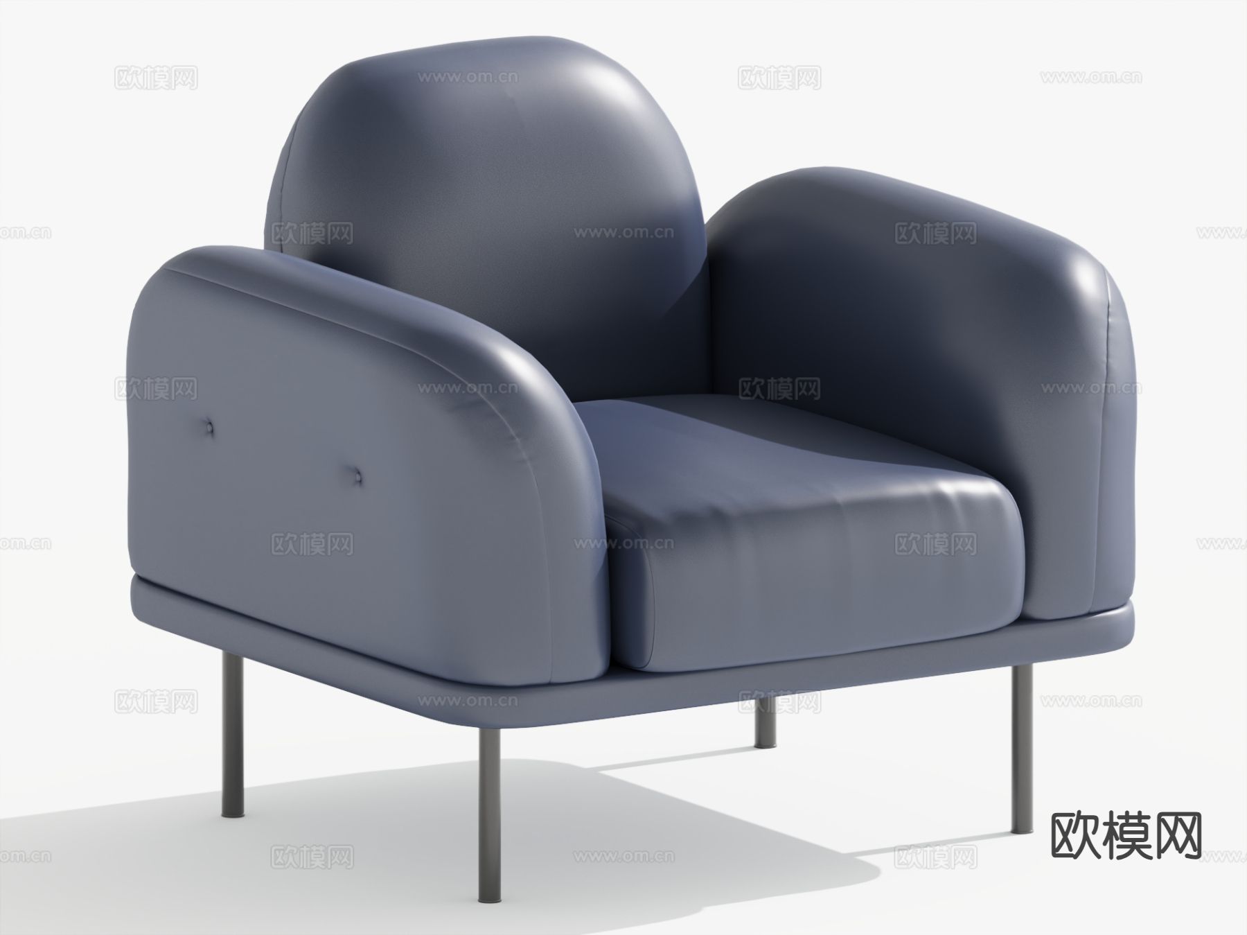 现代单人沙发 沙发椅3d模型下载