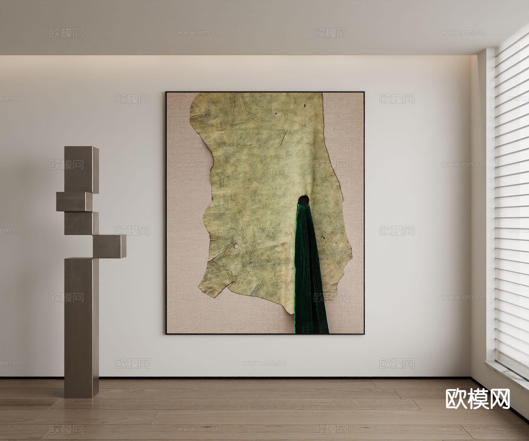 现代挂画 立体画3d模型下载