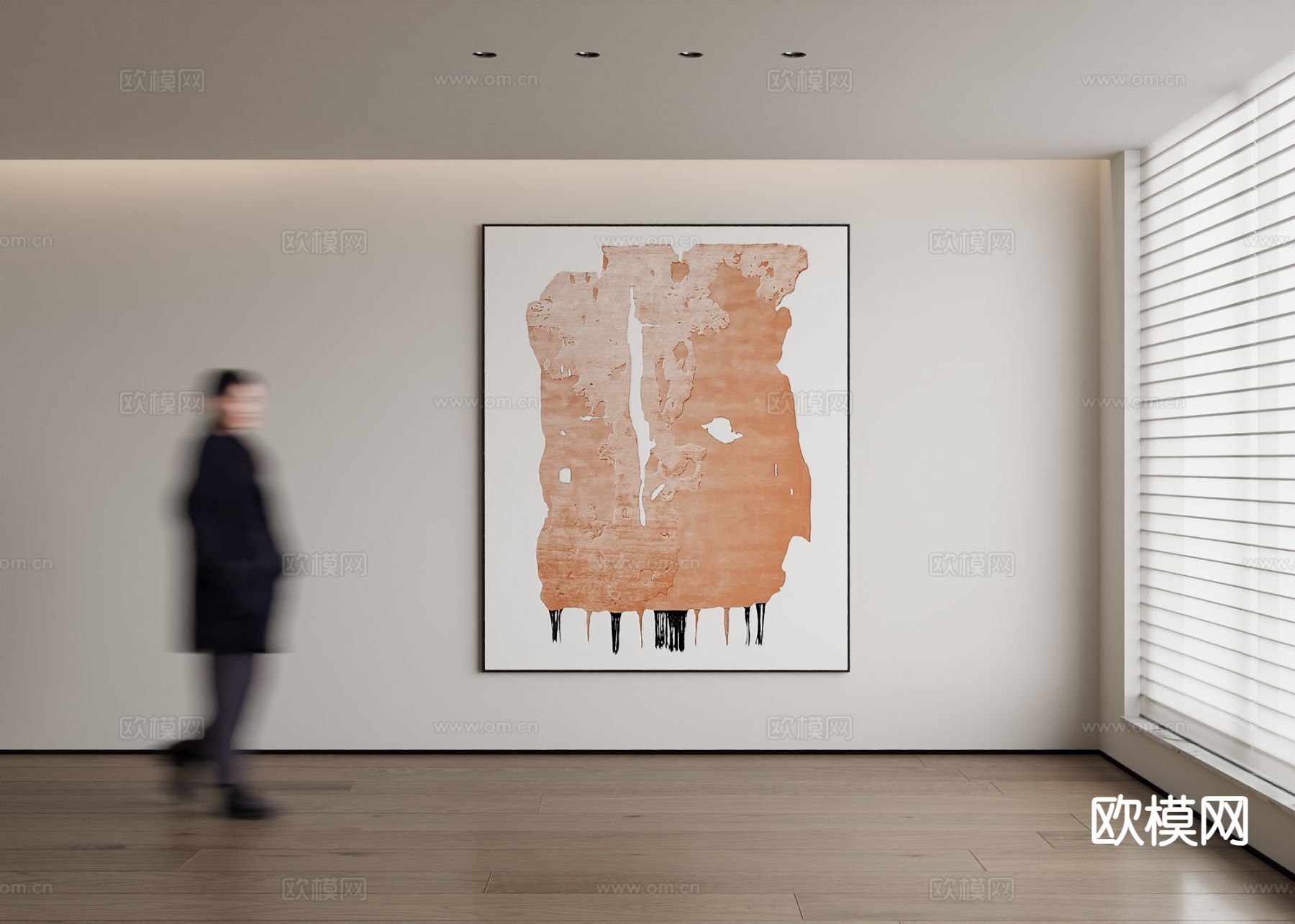 艺术画 肌理画 装饰画3d模型下载