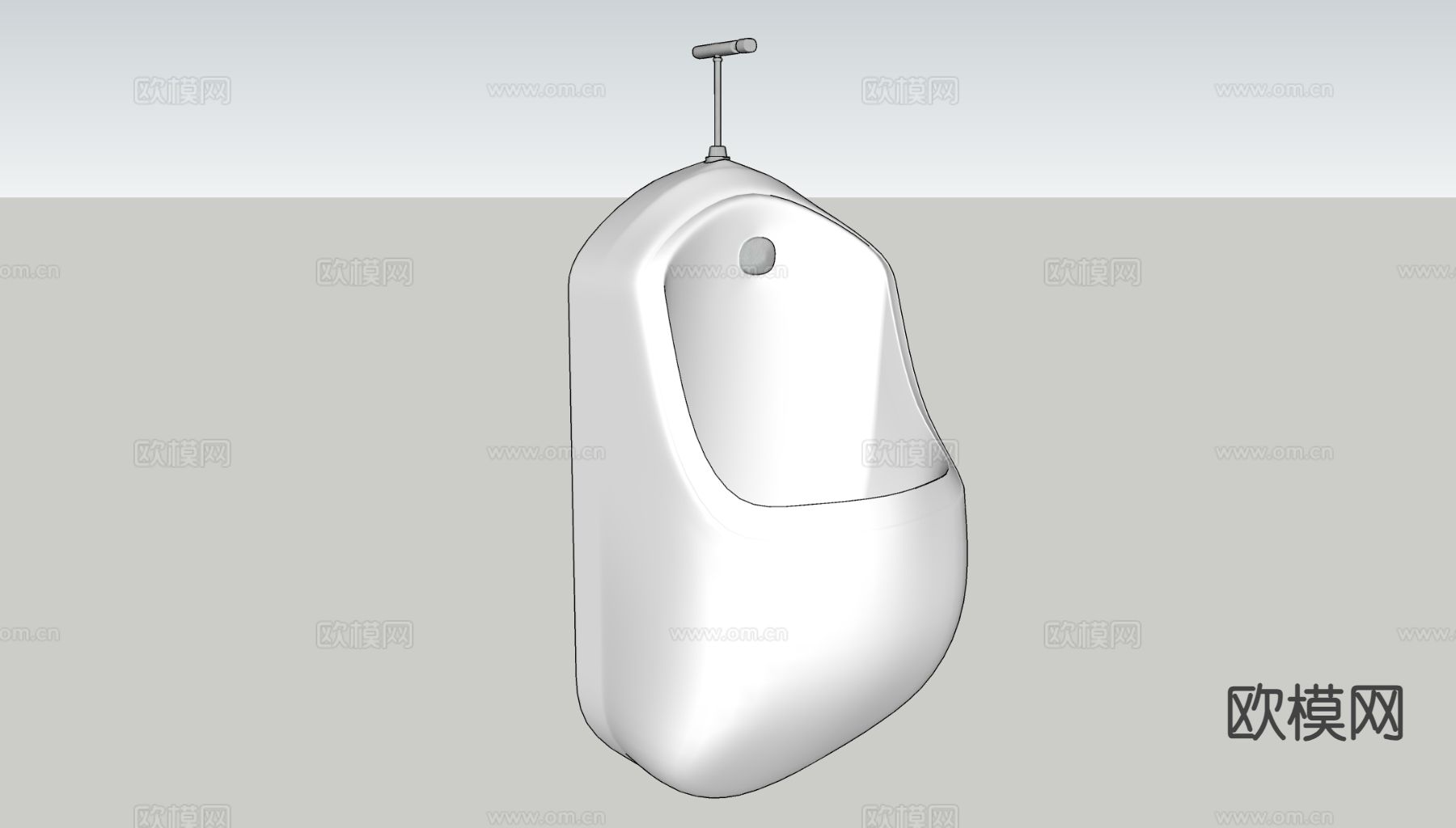 小便斗 小便池 尿斗su模型下载（渲染图1）