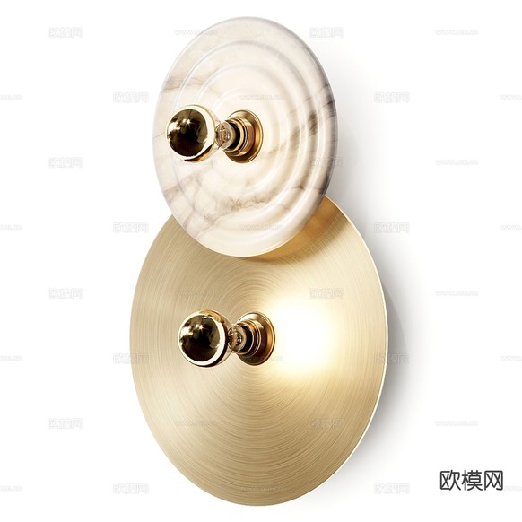 轻奢壁灯 墙灯su模型下载(渲染图2)