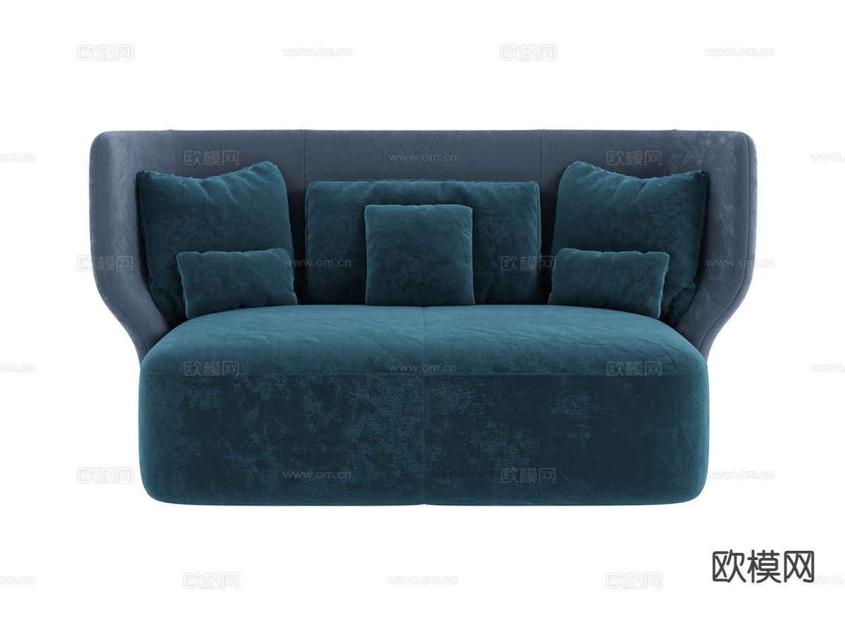 Amura-Wazaa意式双人沙发3d模型下载（渲染图1）