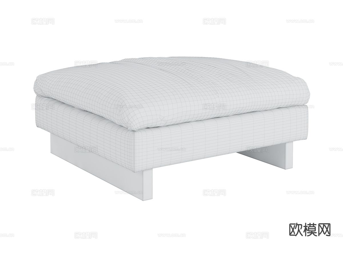 Amura-Tau 沙发凳 脚踏3d模型下载（渲染图2）