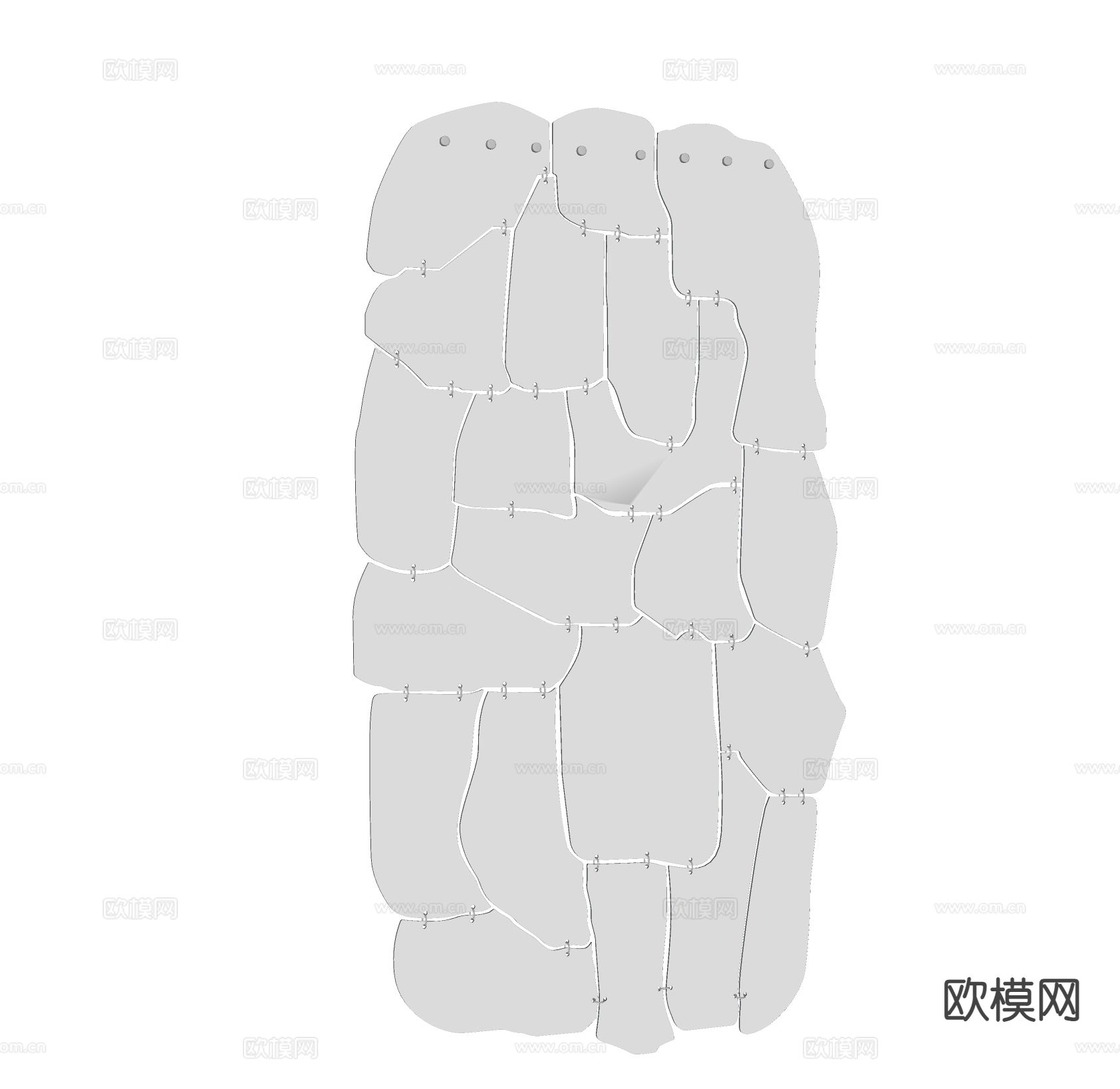 现代装饰镜子 异形镜子su模型下载（渲染图1）