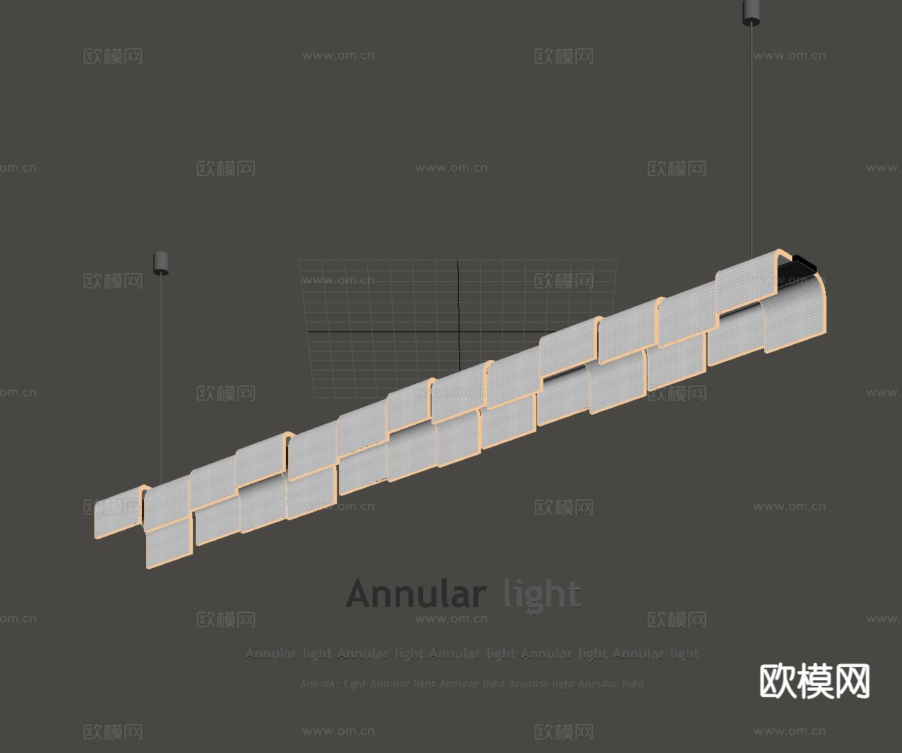 奶油风吊灯 装饰吊灯su模型下载（渲染图1）