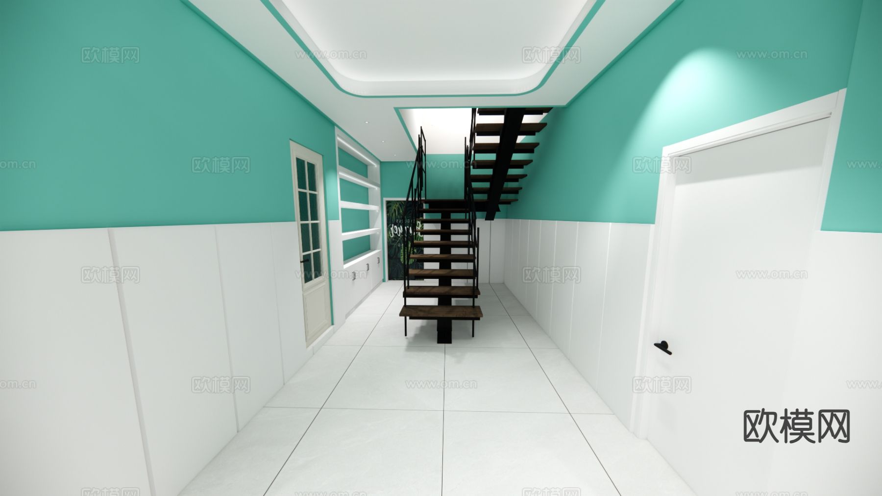 现代医院 诊疗室su模型下载（渲染图8）