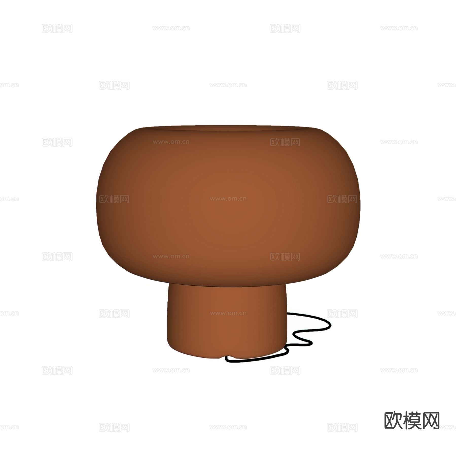 中古风台灯 装饰台灯su模型下载（渲染图1）