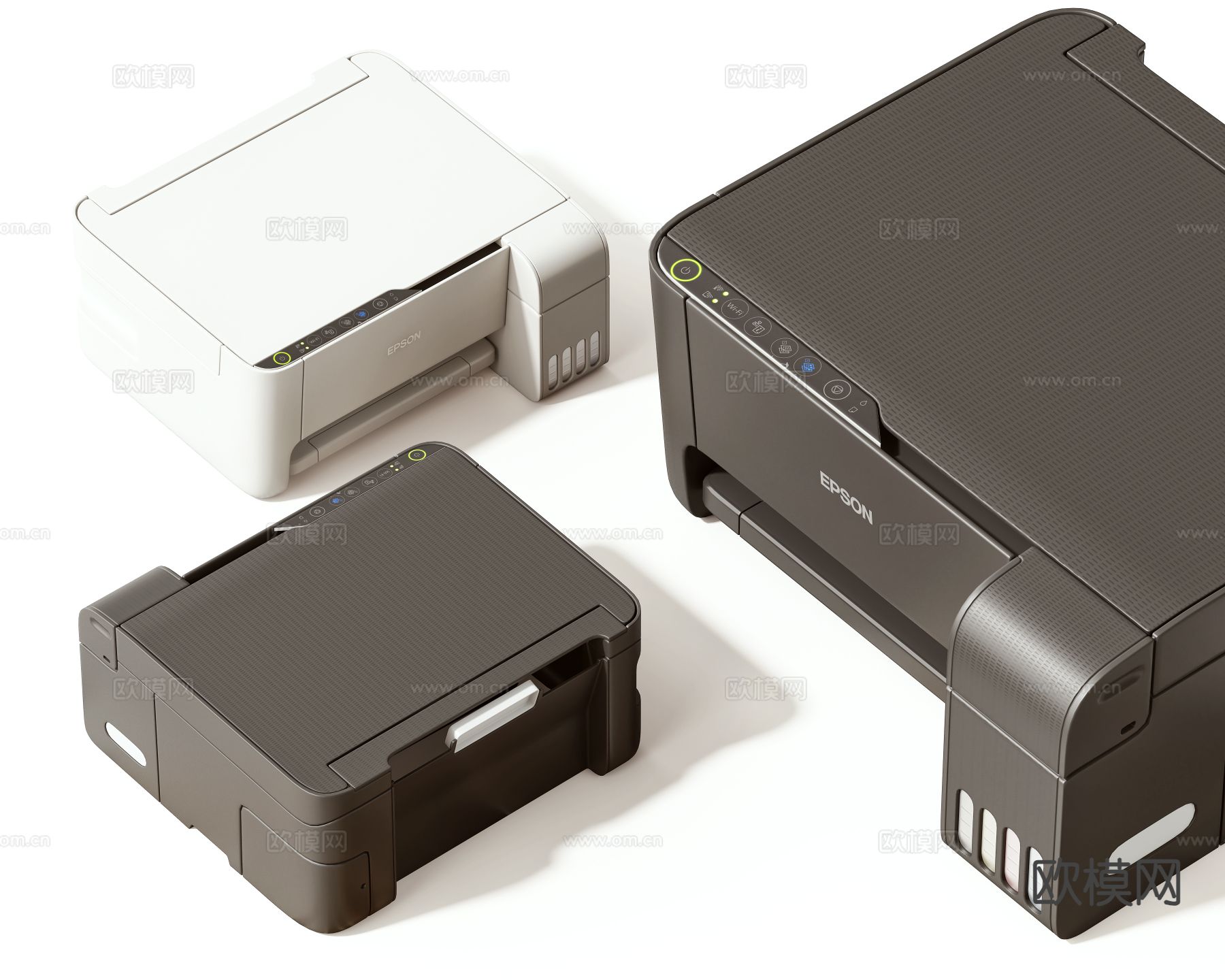 打印机 复印机3d模型下载