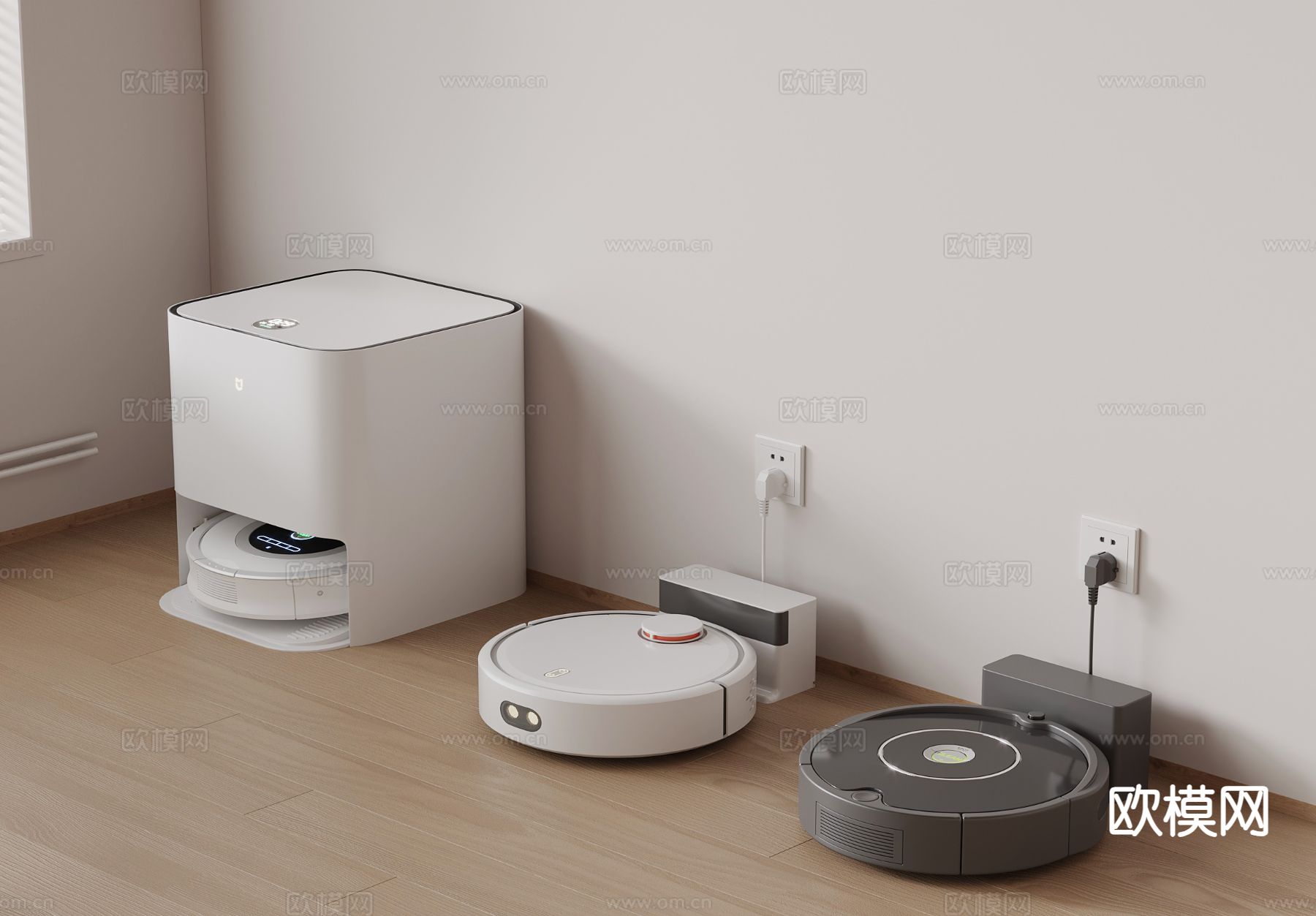 扫地机器人3d模型下载