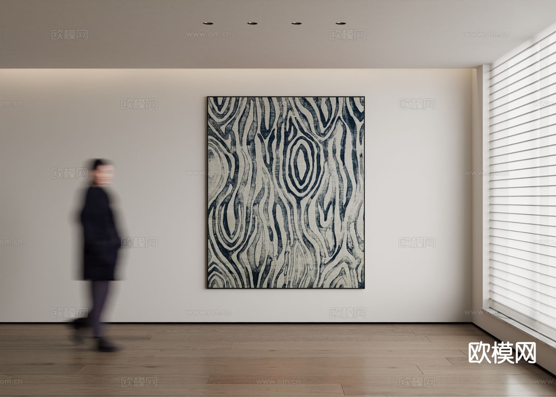 现代装饰画 挂画3d模型下载