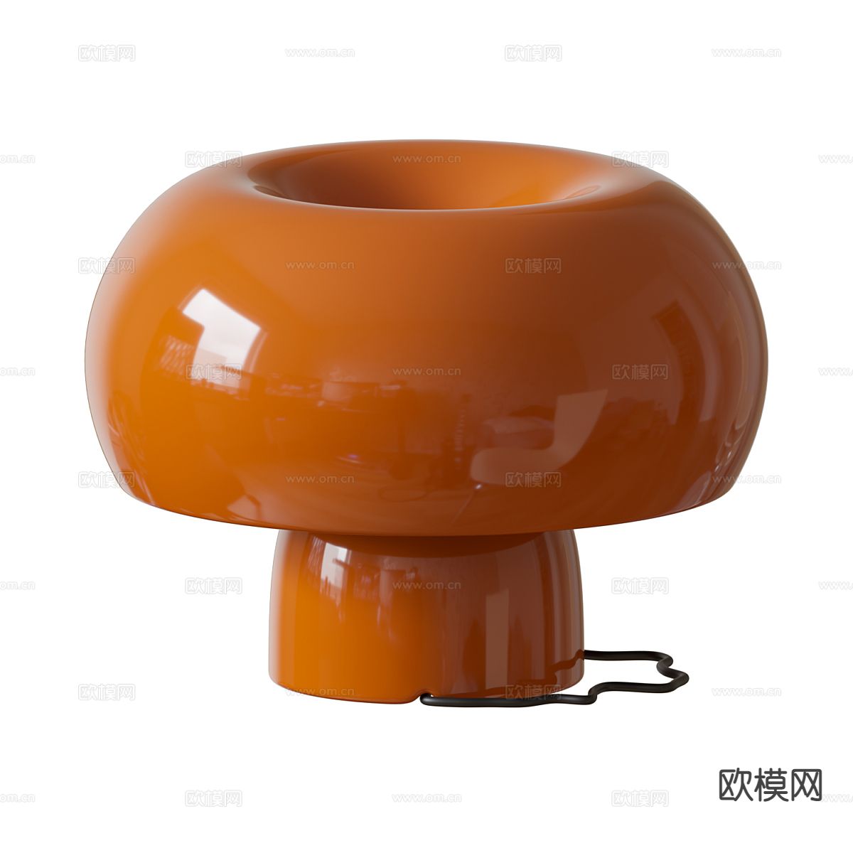 中古风台灯 装饰台灯su模型下载（渲染图2）