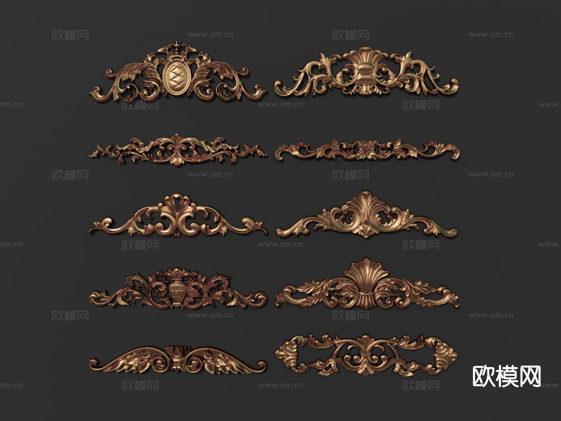 欧式雕花 浮雕su模型下载（渲染图2）