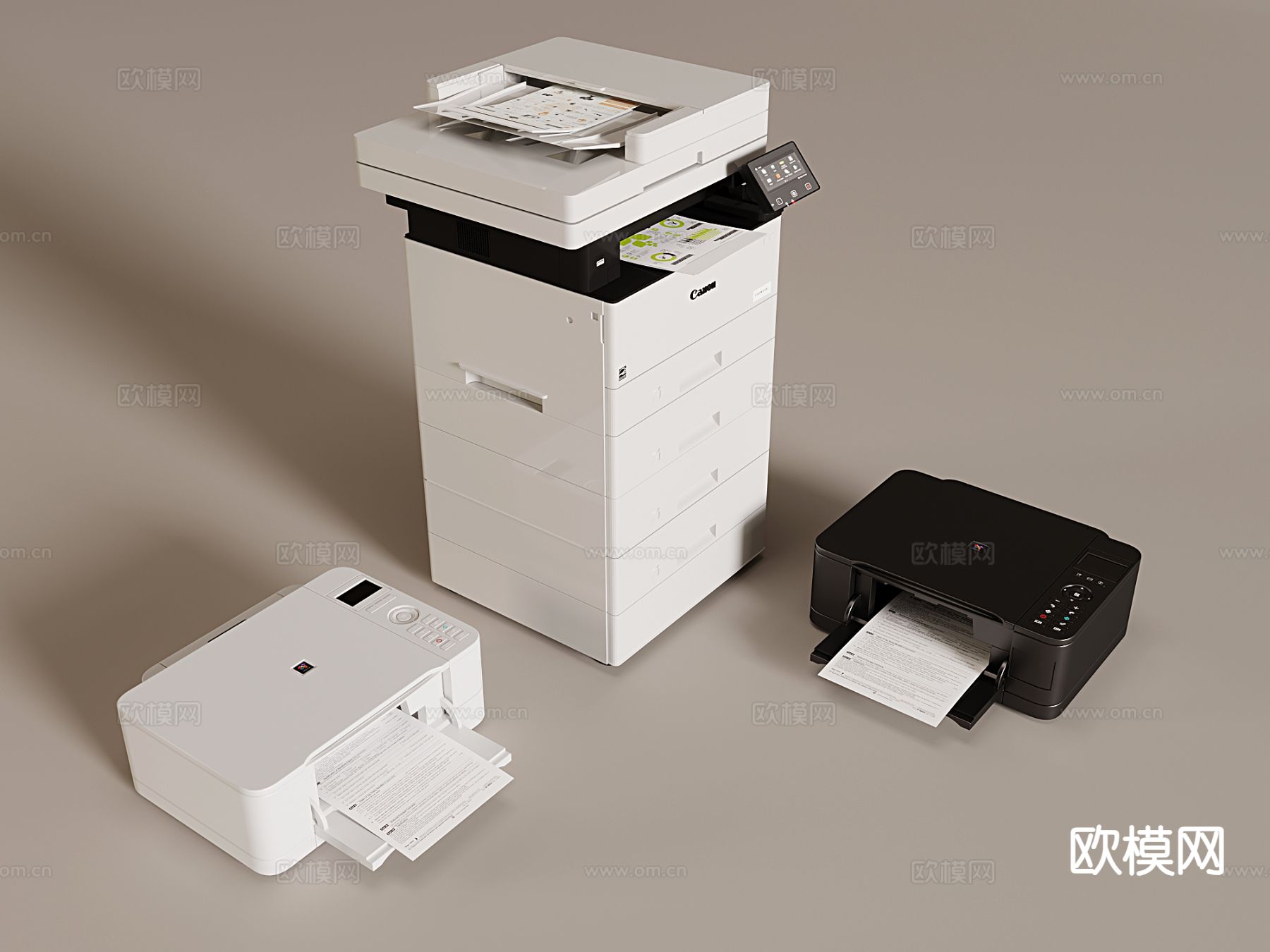 复印机 扫描仪 激光打印机3d模型下载