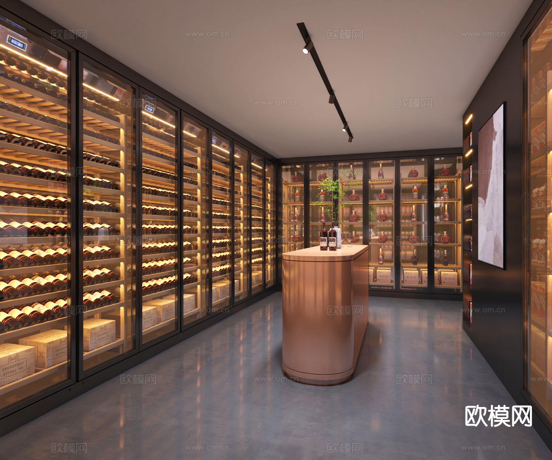 酒窖 冷藏室 恒温室su模型下载（渲染图3）