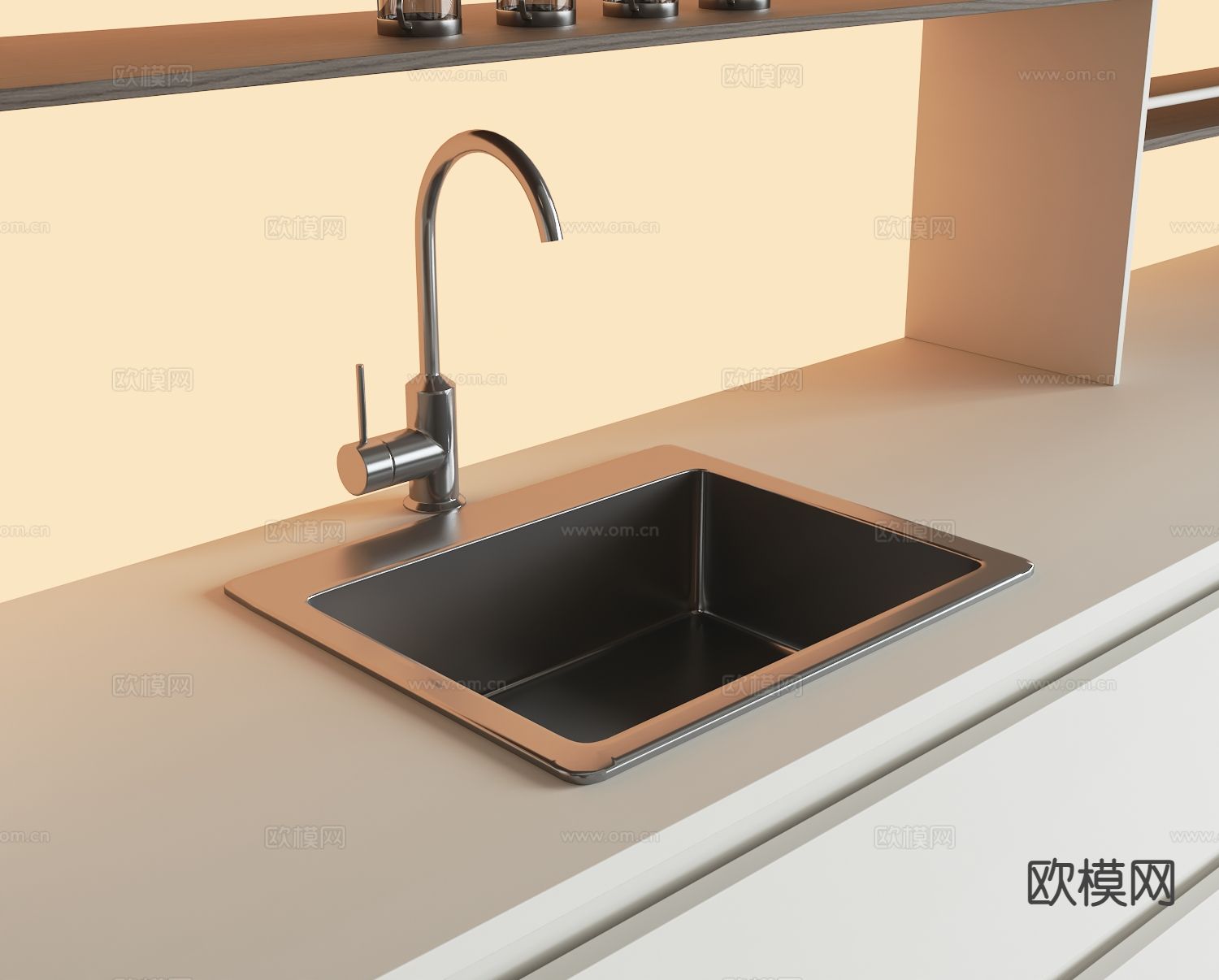 水槽 洗手盆 洗菜盆3d模型下载