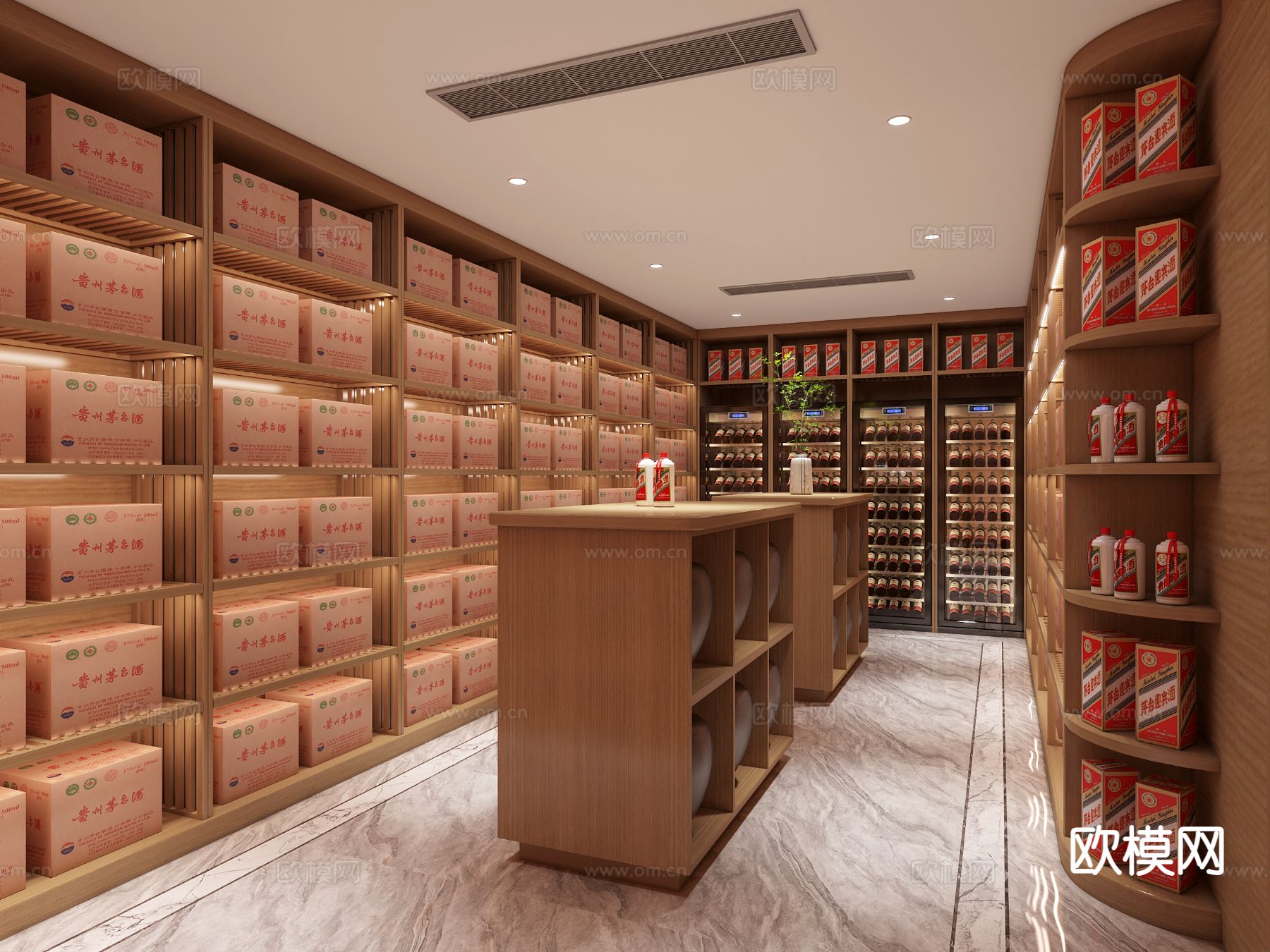 酒窖 冷藏室 恒温室su模型下载（渲染图3）