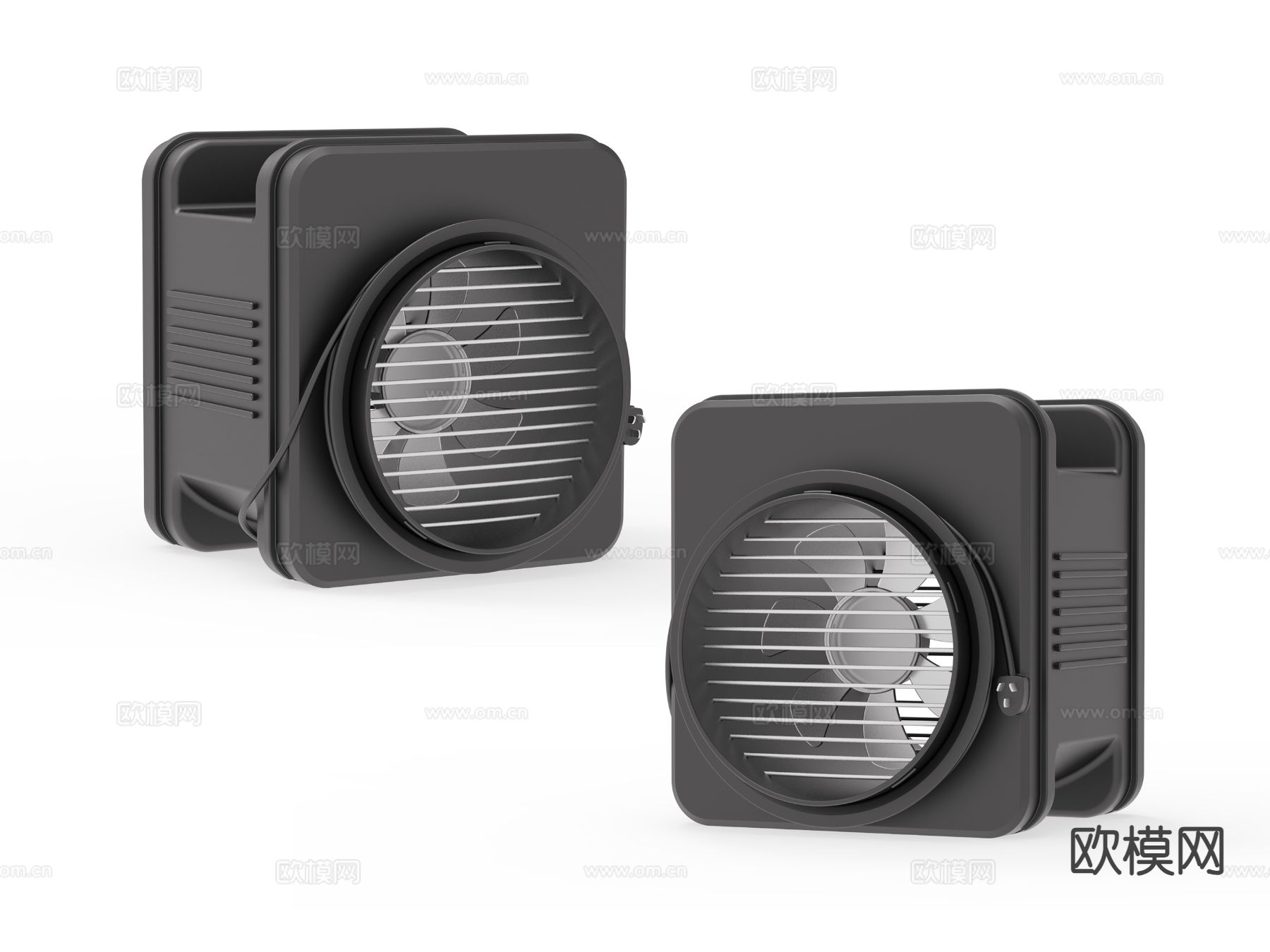 工业器材 工业风扇su模型下载（渲染图2）