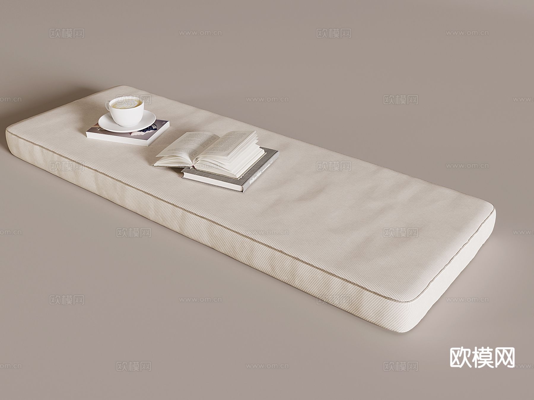 奶油风垫子 飘窗垫 榻榻米坐垫3d模型下载
