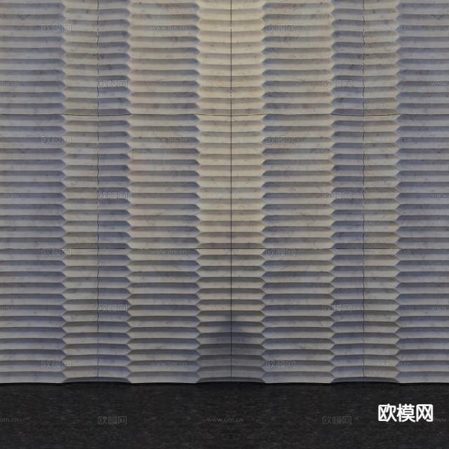 墙饰板 立面装饰su模型下载（渲染图2）