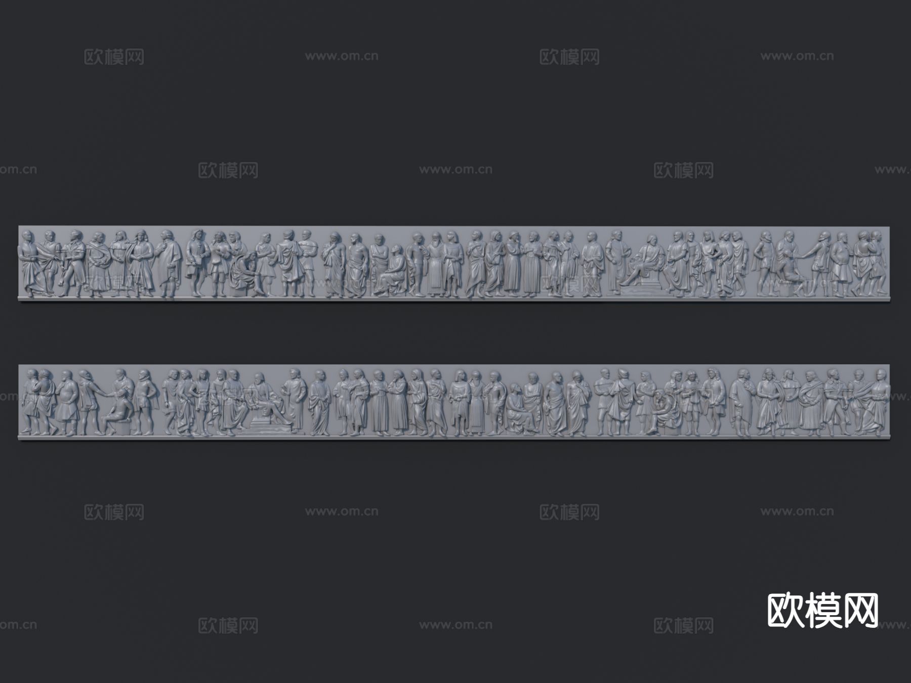 欧式古罗马 人物雕塑su模型下载（渲染图2）
