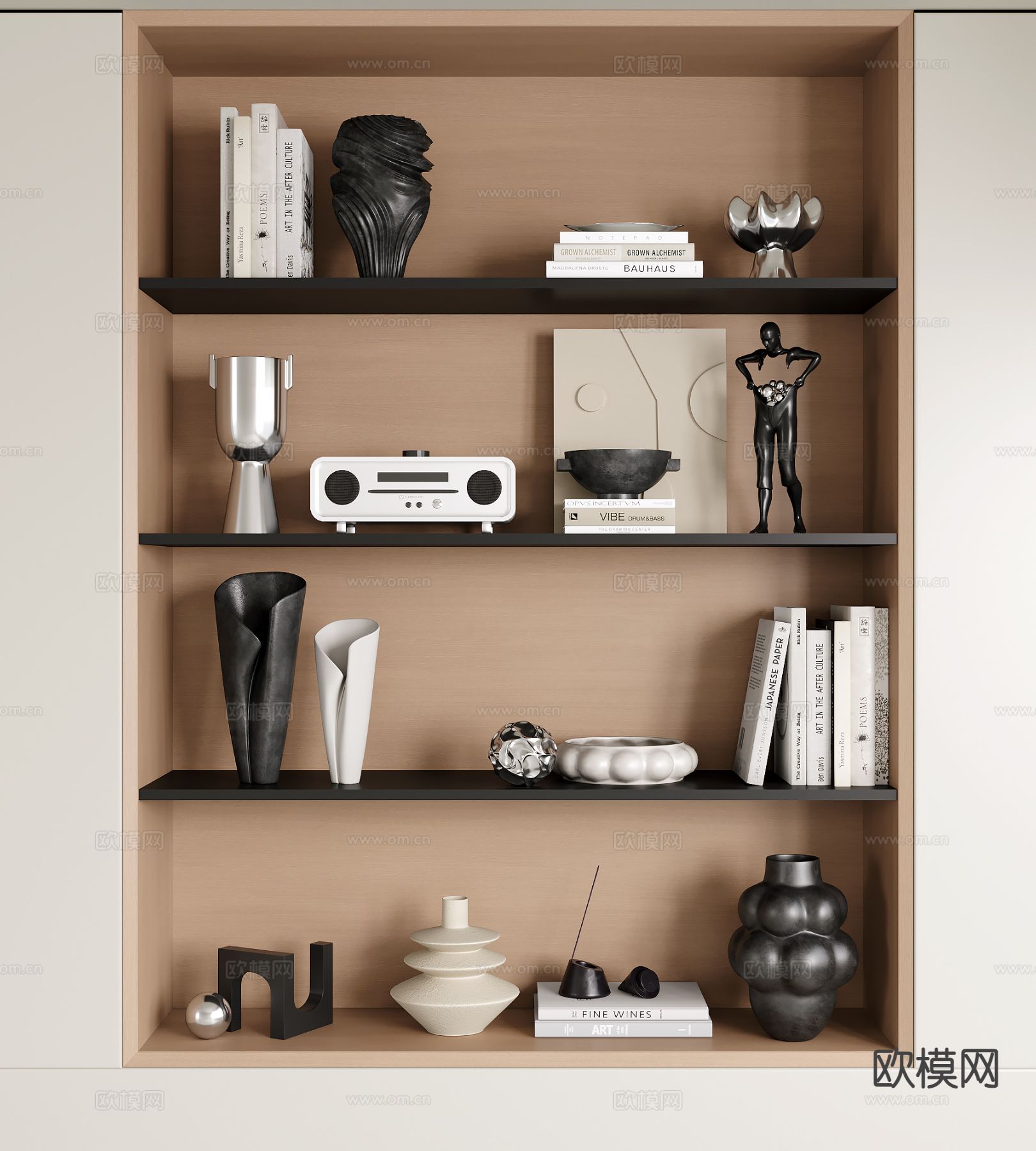 装饰品 书籍 雕塑 摆件su模型