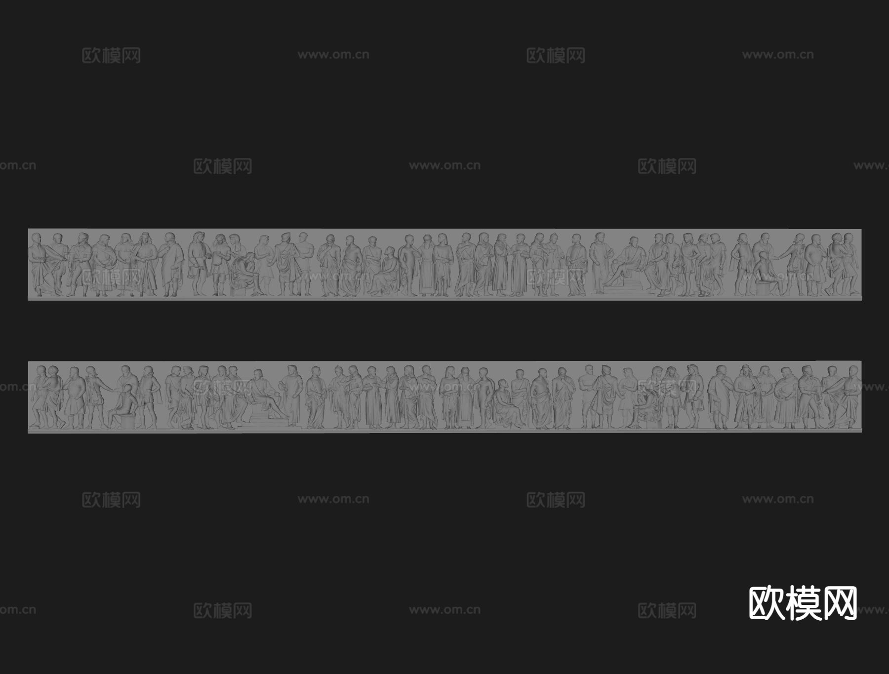 欧式古罗马 人物雕塑su模型下载（渲染图1）