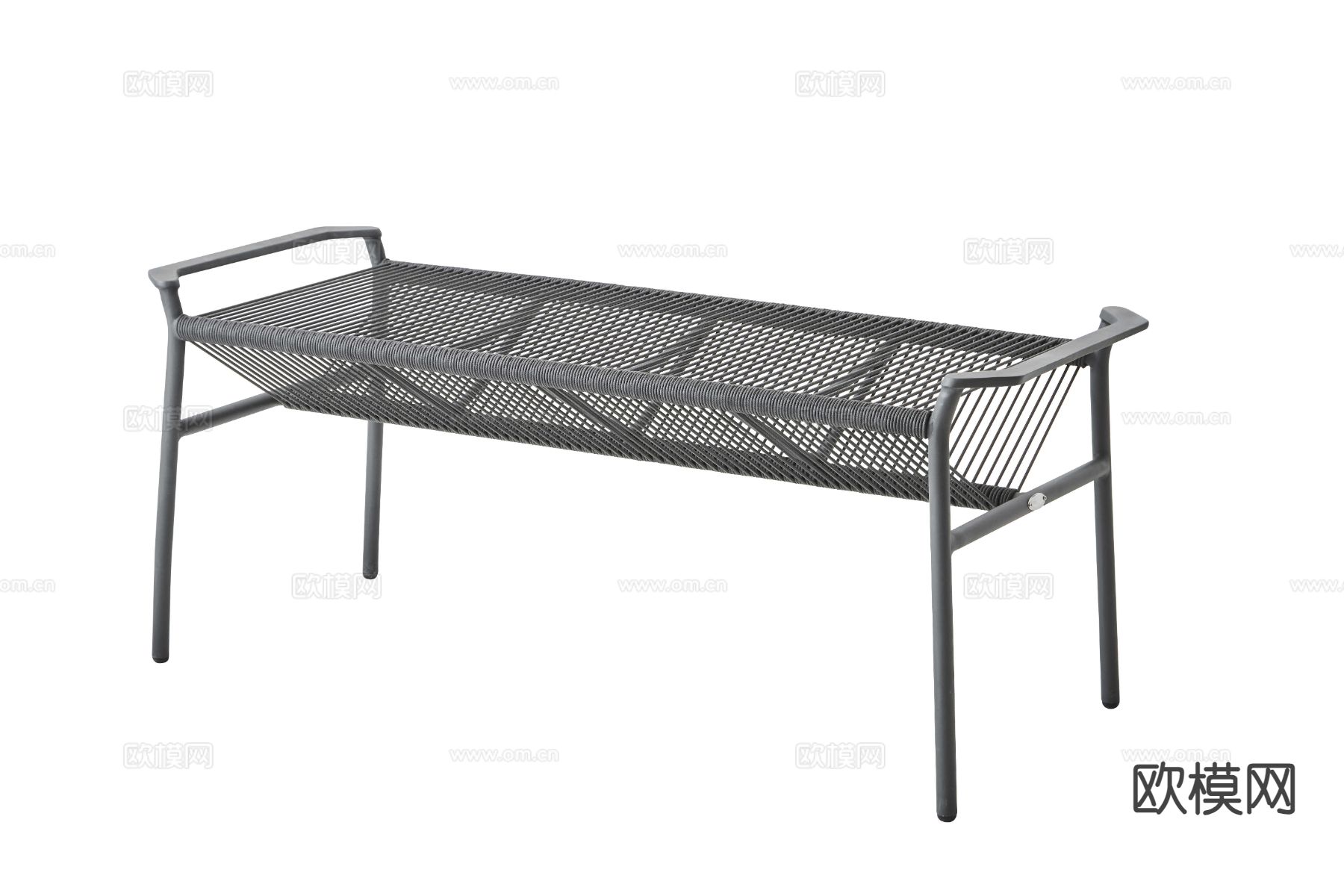 现代长凳 编织凳su模型下载（渲染图1）