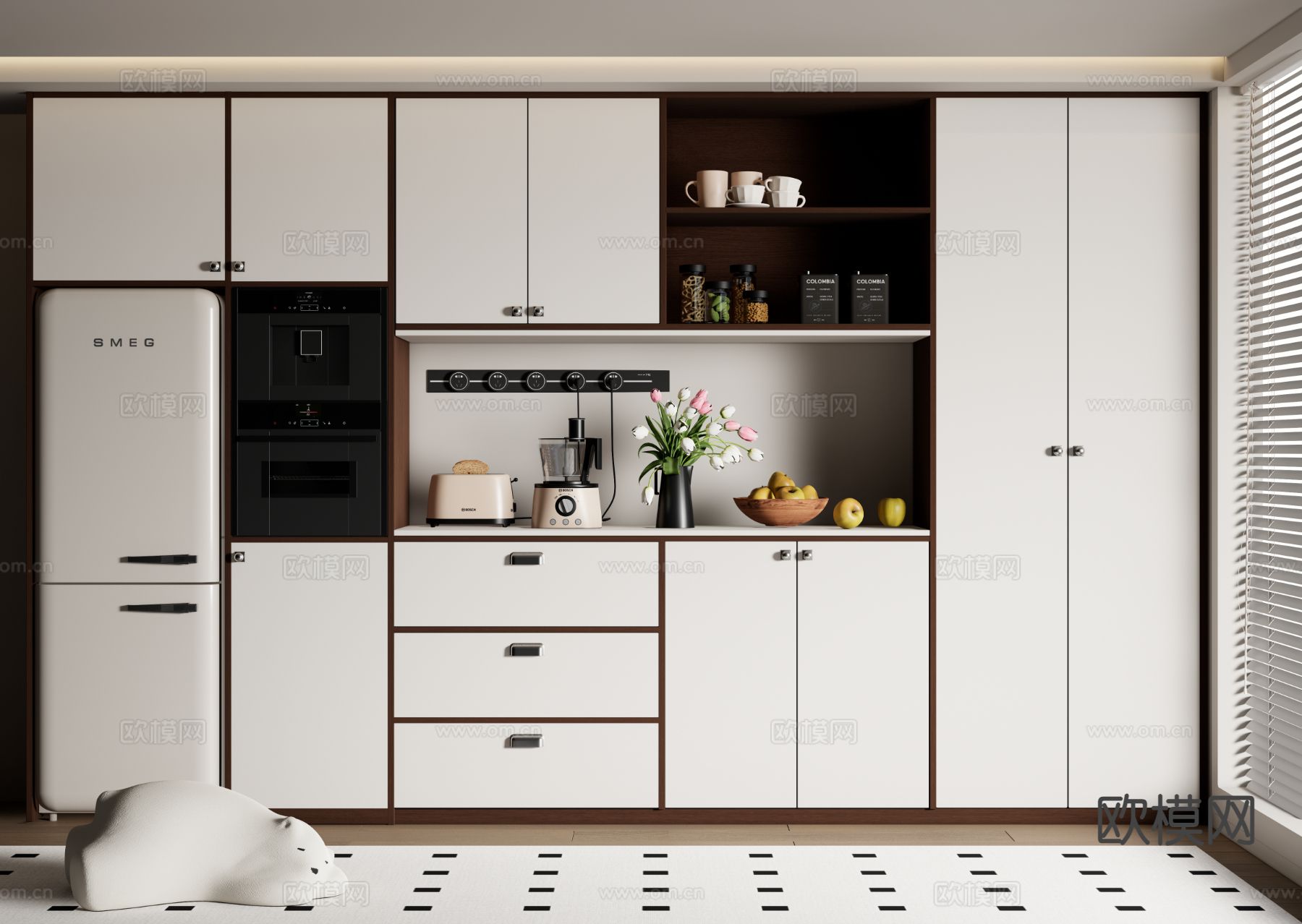 橱柜 餐边柜3d模型下载