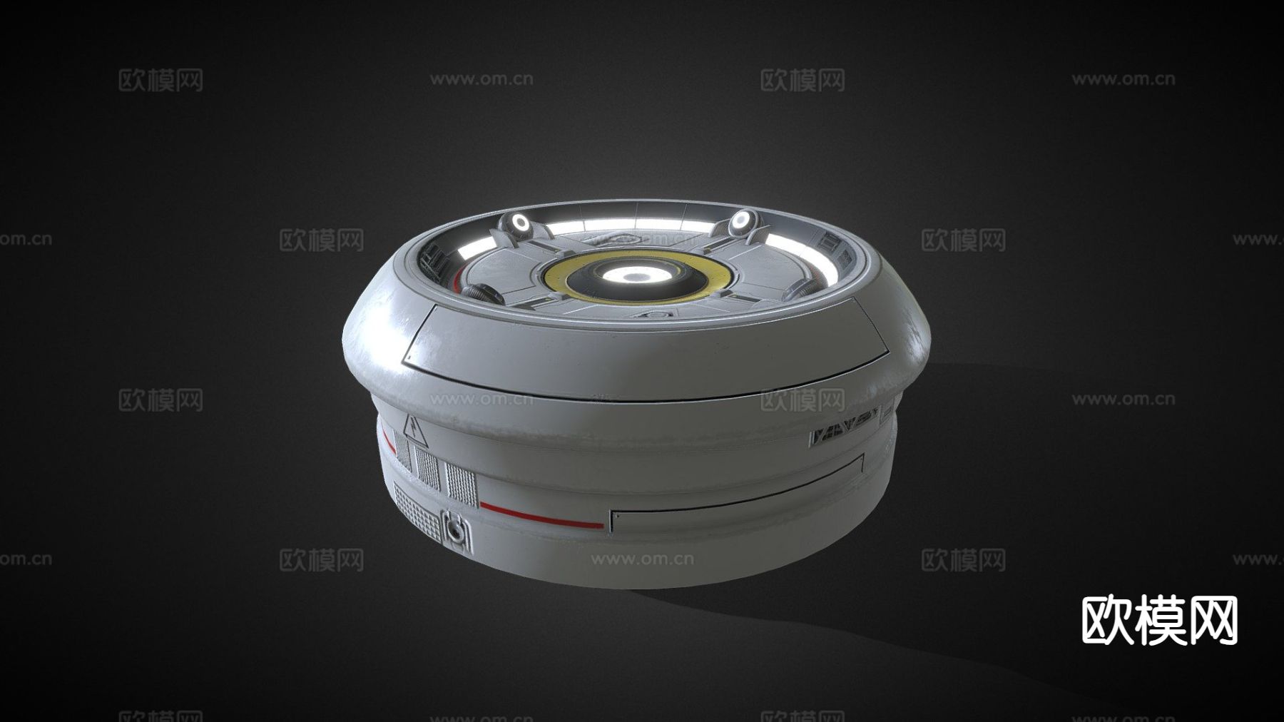 现代全息投影仪3d模型下载（渲染图1）