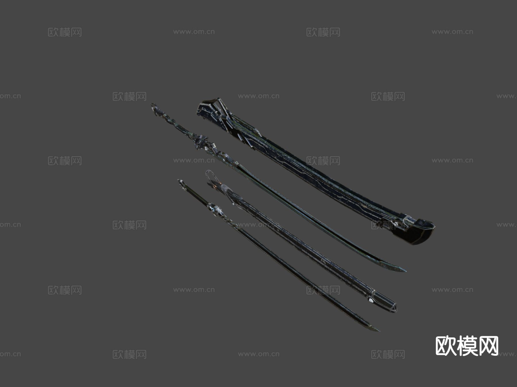 科幻刀剑 动漫刀剑3d模型下载（渲染图8）