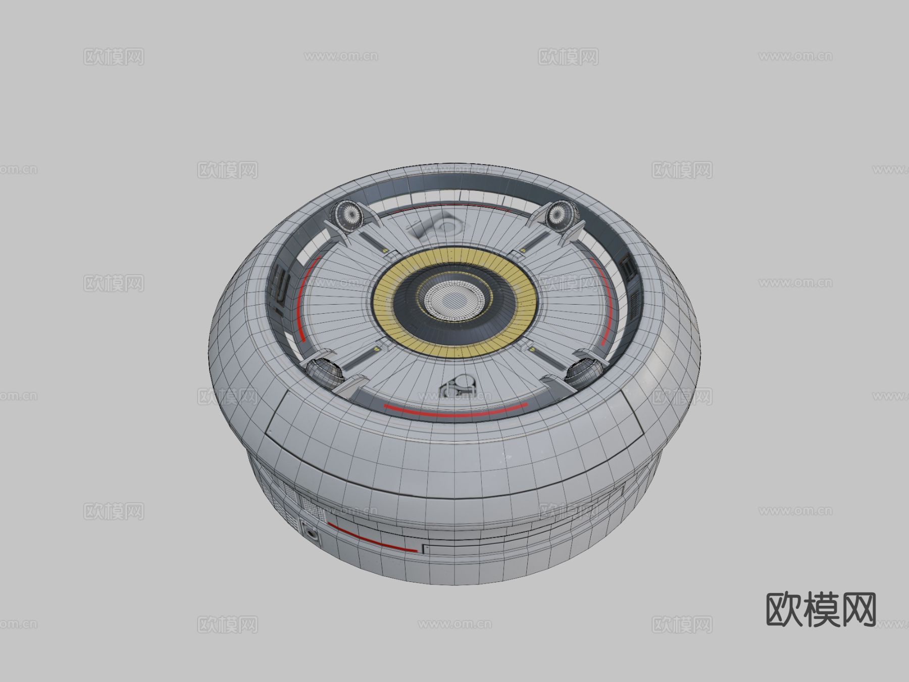 现代全息投影仪3d模型下载（渲染图4）