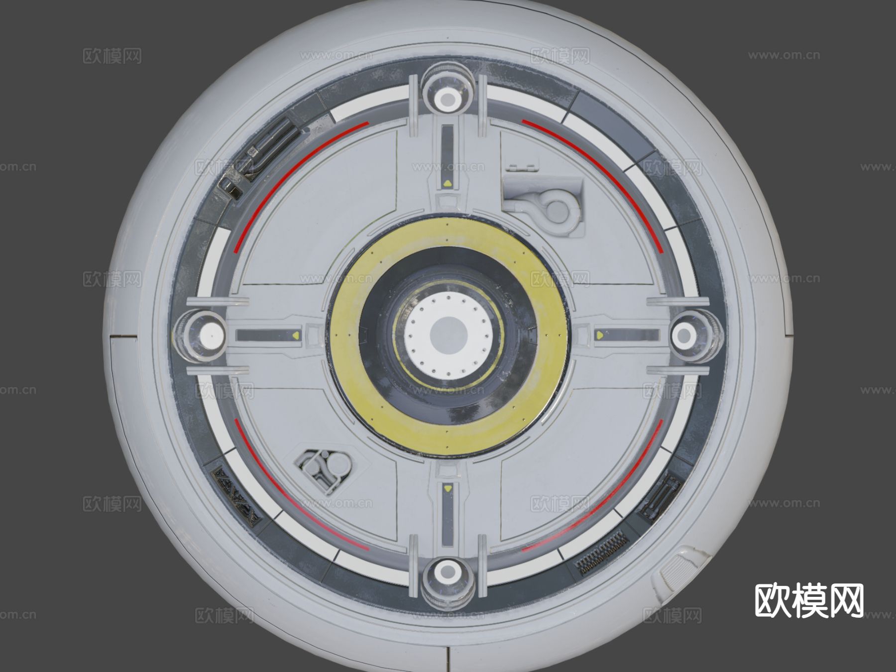 现代全息投影仪3d模型下载（渲染图9）