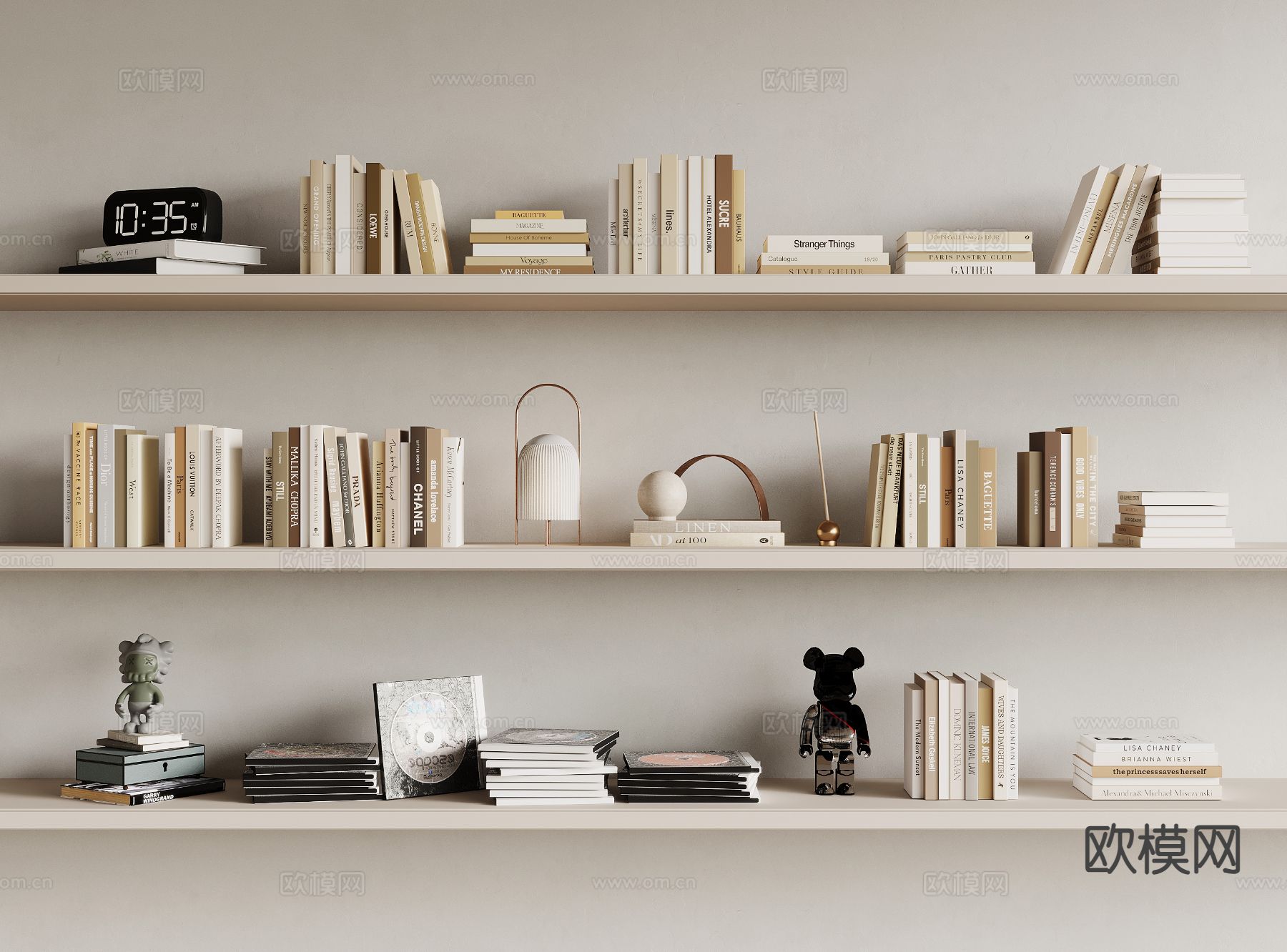 现代书本 书籍3d模型下载