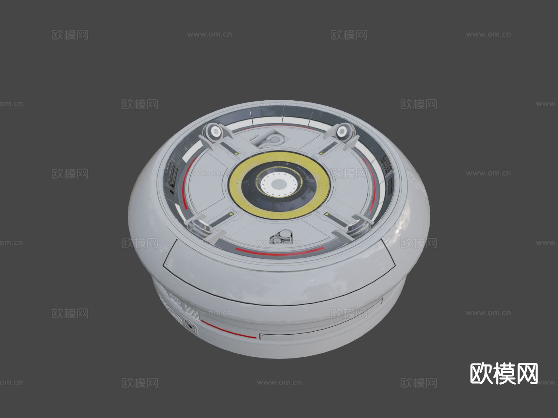 现代全息投影仪3d模型下载（渲染图6）