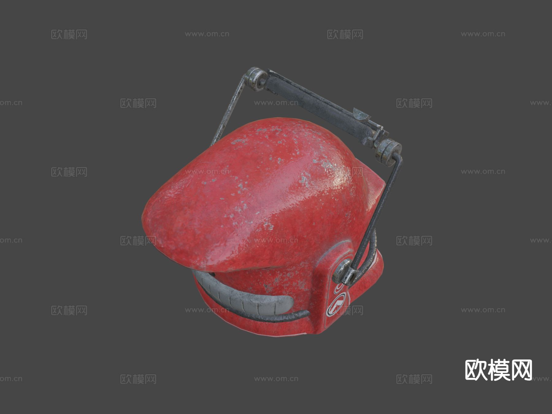 赛博朋克头盔 动漫头盔3d模型下载（渲染图1）