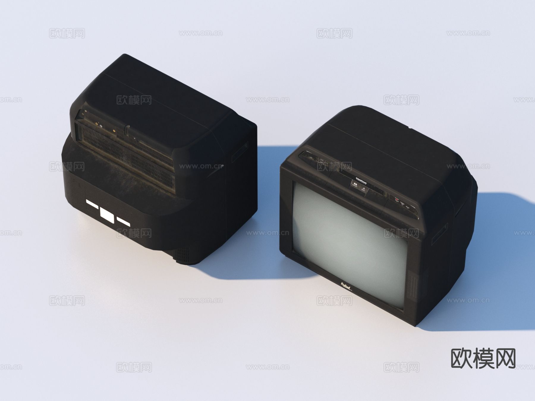 老式电器 旧电视3d模型下载