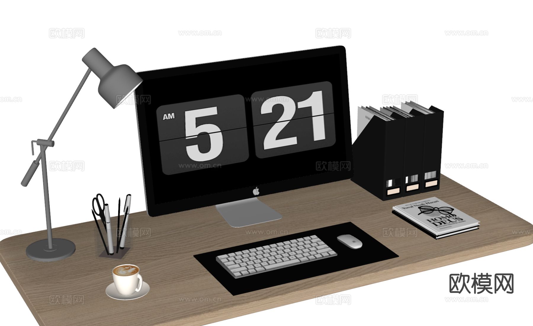 办公用品 苹果电脑su模型下载（渲染图1）