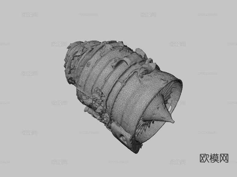 喷气式发电机 涡轮发动机3d模型下载(渲染图2)