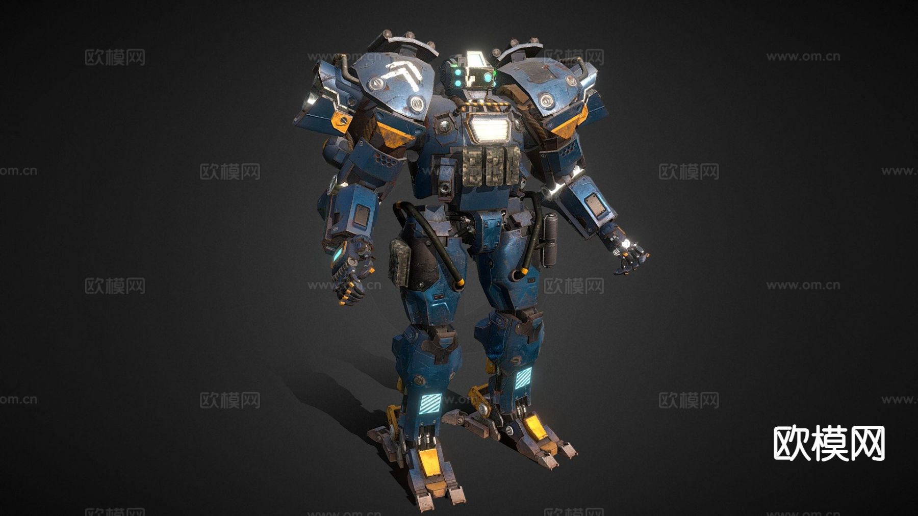 现代机器人3d模型下载（渲染图1）