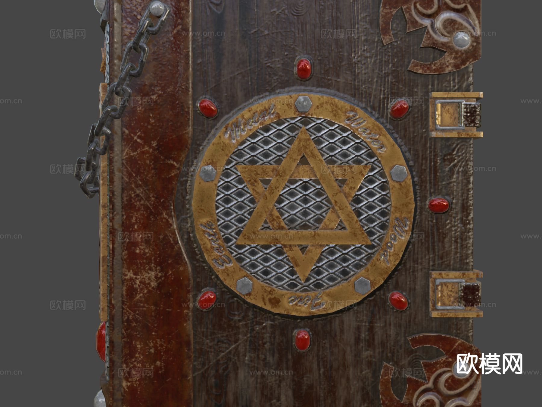 现代魔法书3d模型下载（渲染图6）