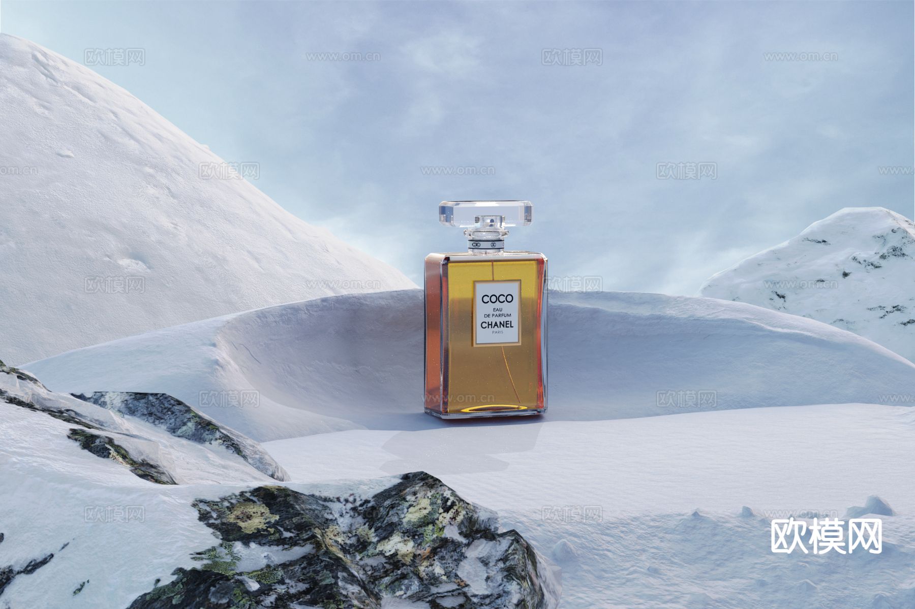 化妆品 香水3d模型下载