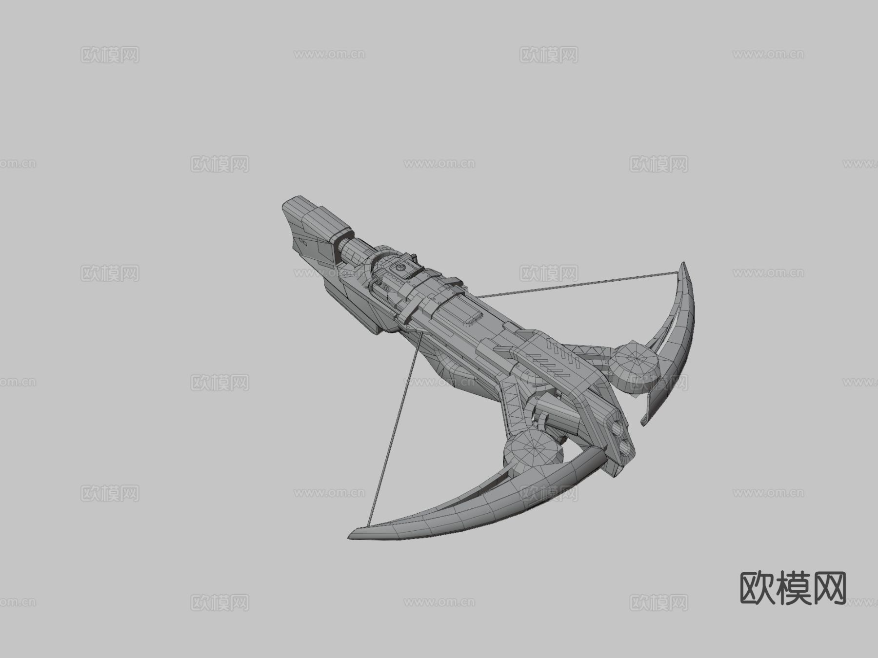 磁弓 游戏装备3d模型下载（渲染图4）