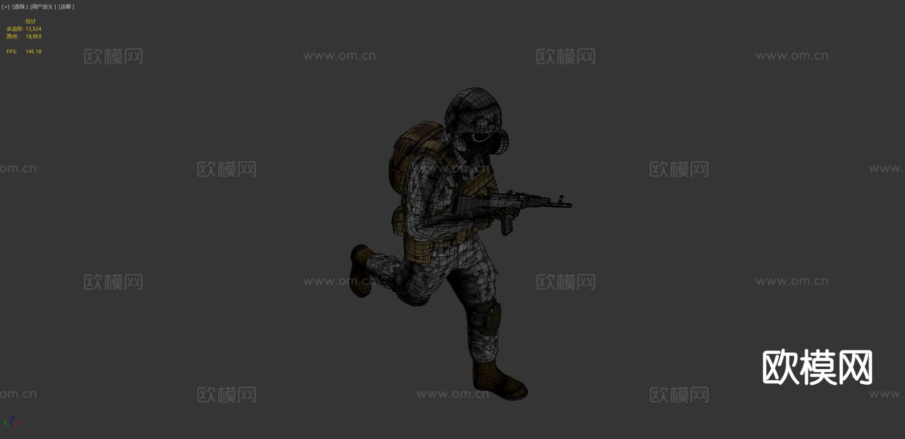 士兵 特种兵3d模型下载（渲染图6）