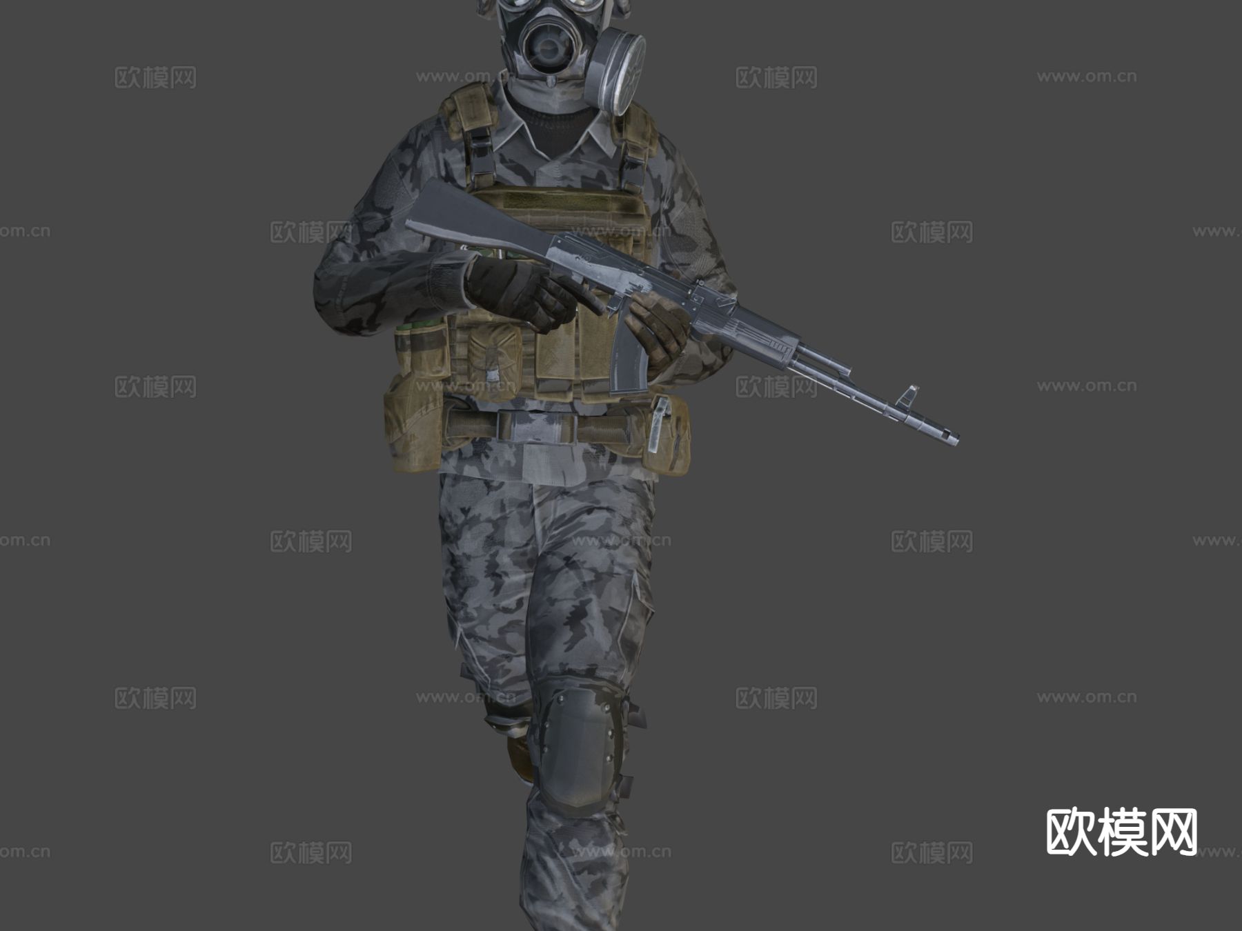 士兵 特种兵3d模型下载（渲染图9）