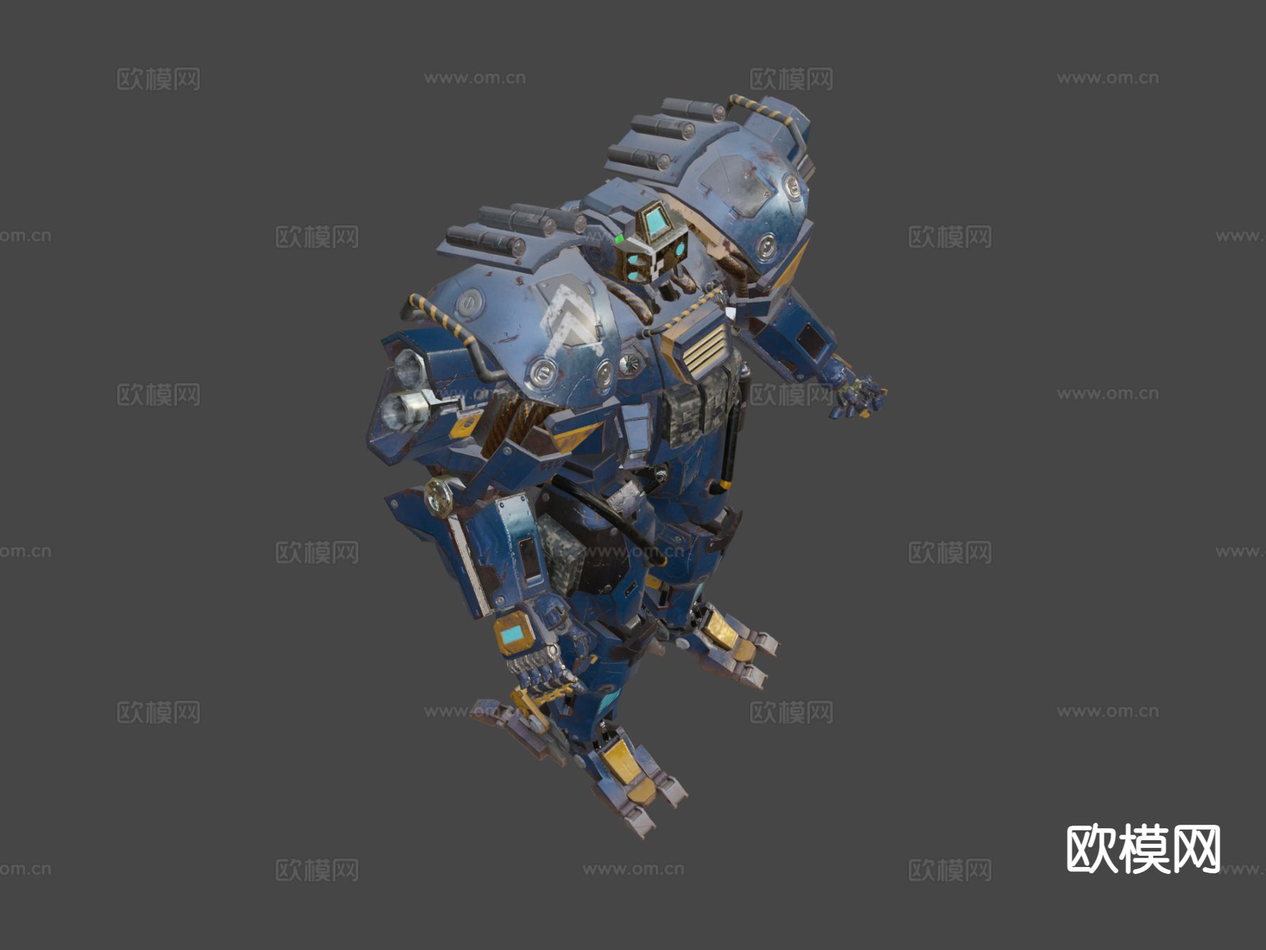 现代机器人3d模型下载（渲染图2）