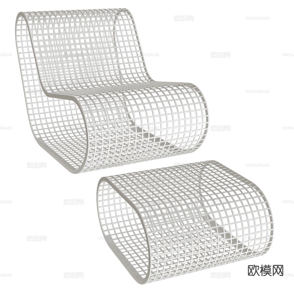 Gandía Blasco 现代休闲椅3d模型下载