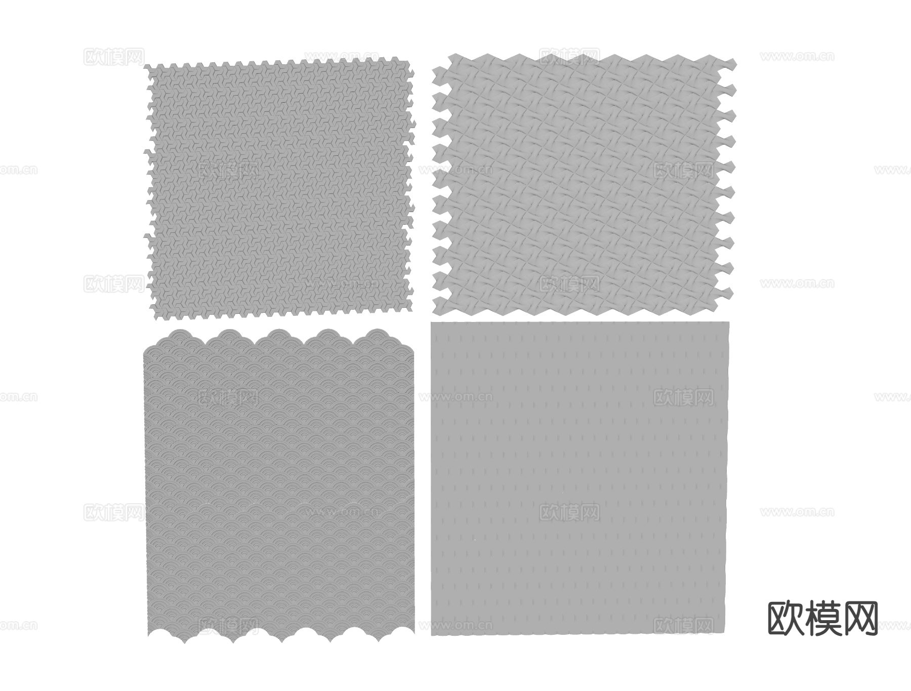 墙饰板 护墙板su模型下载（渲染图1）
