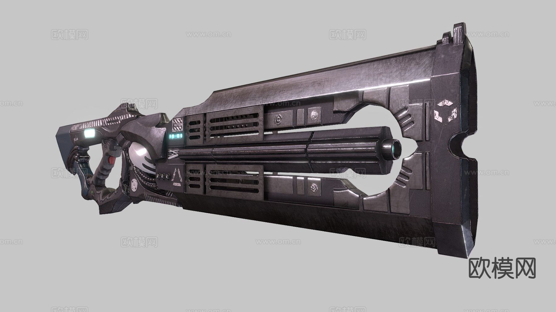 步枪刃 动漫道具3d模型下载（渲染图1）