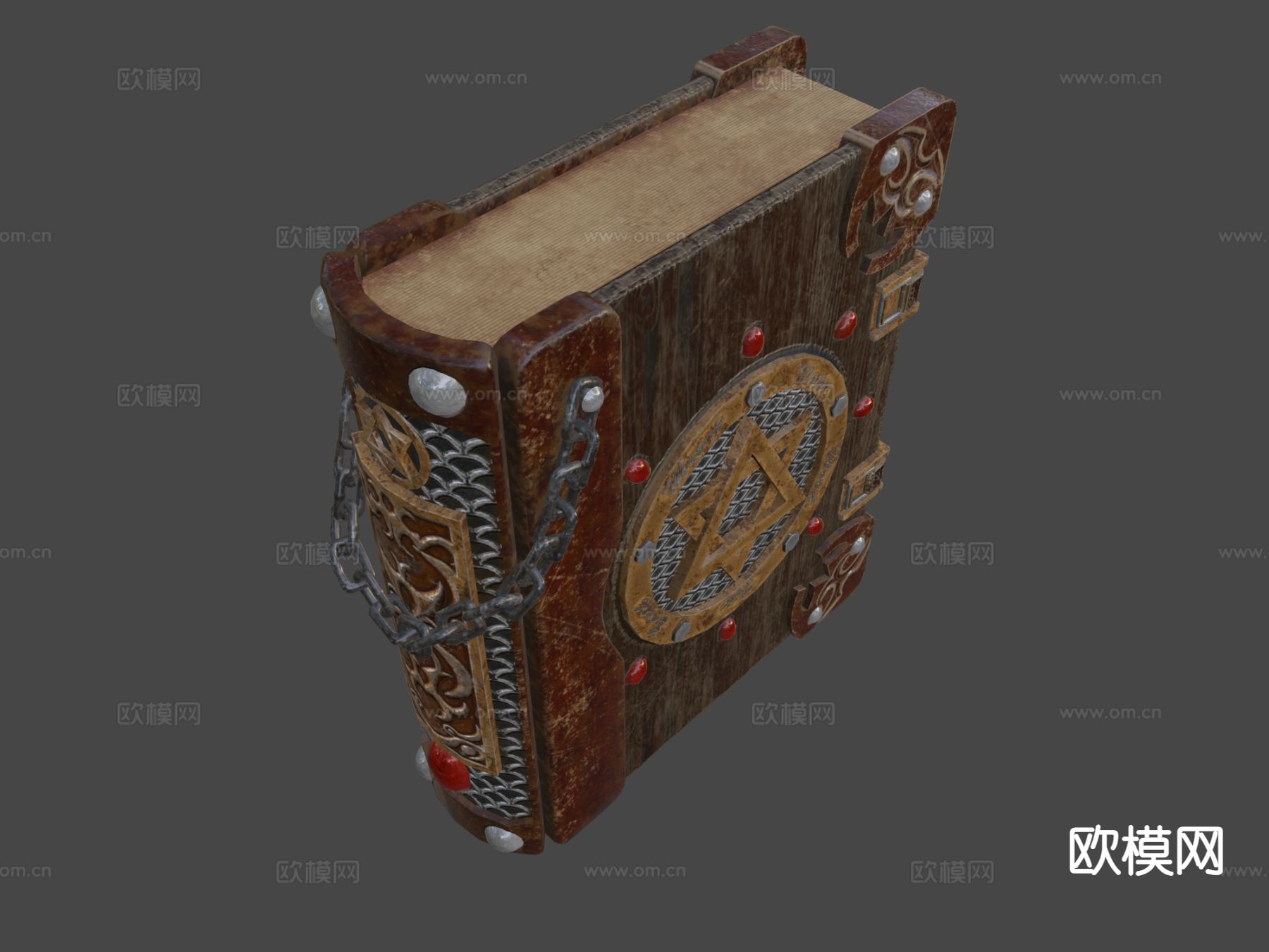 现代魔法书3d模型下载（渲染图4）