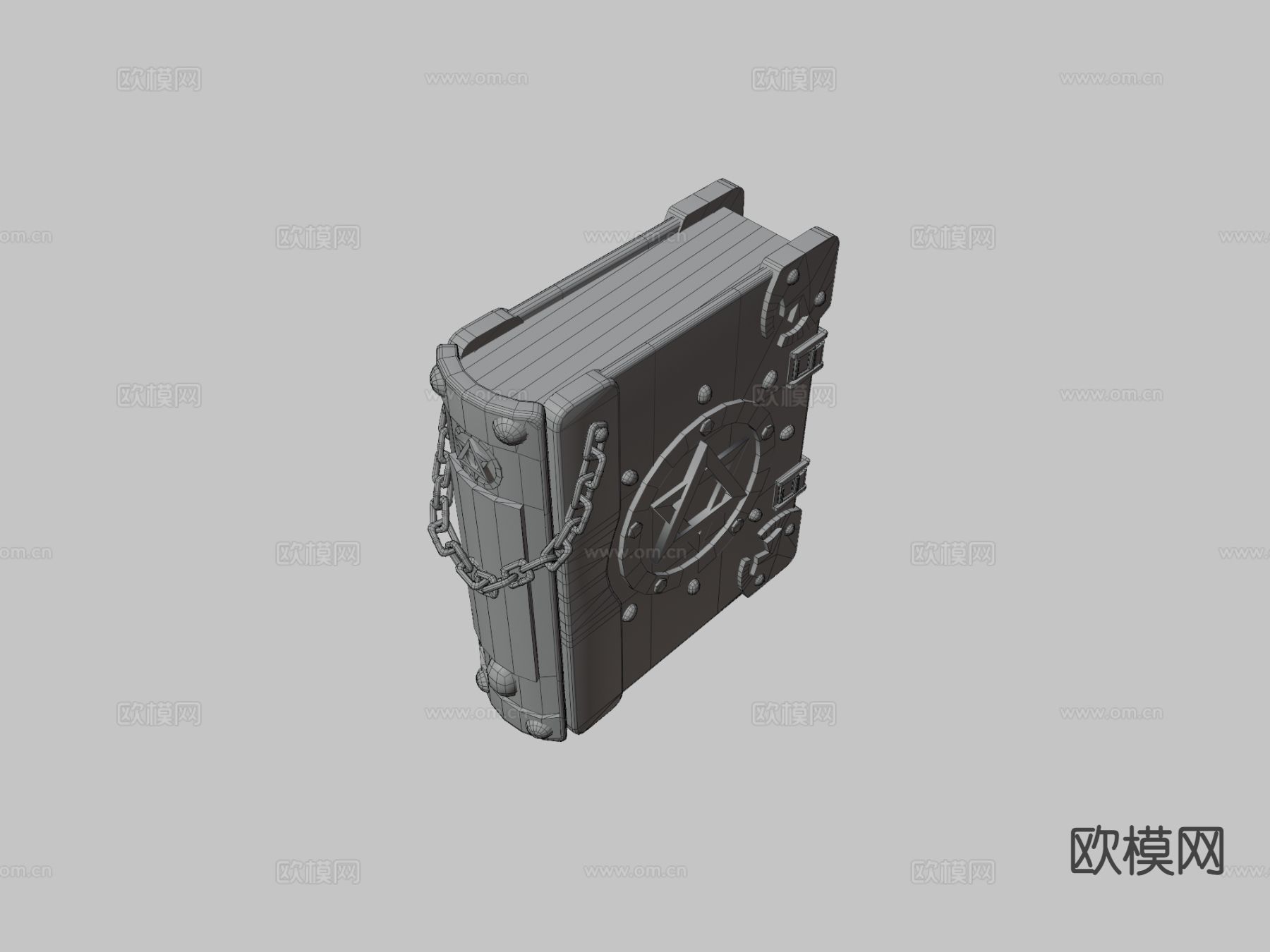 现代魔法书3d模型下载（渲染图2）